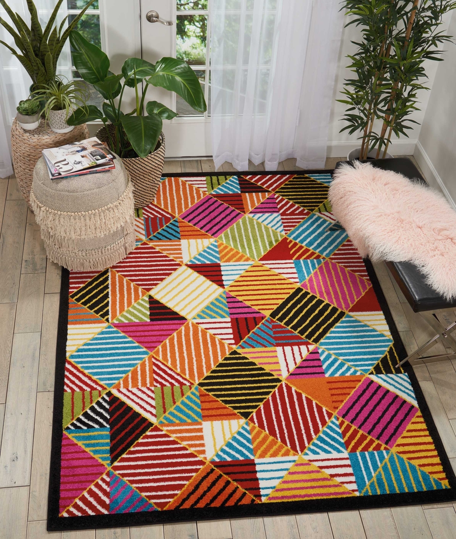 Kids Geoscope Pink 5' x 7' Rug - Thumbnail - Image 5