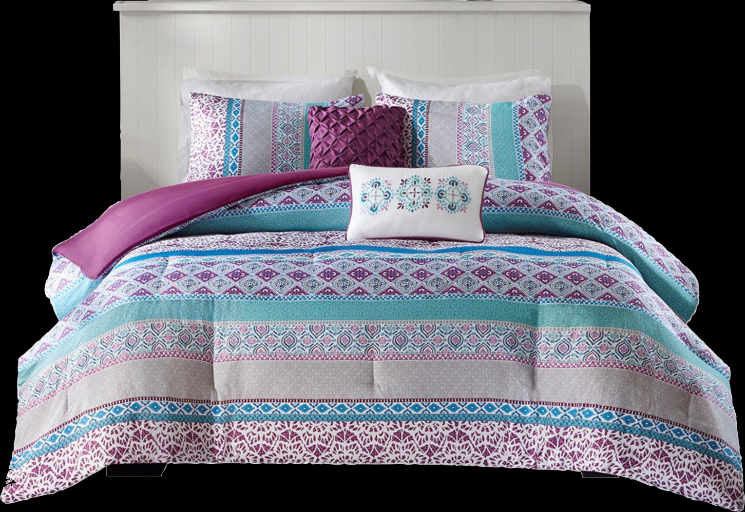 Kids Gidda Purple Twin Comforter Set - Thumbnail - Image 1