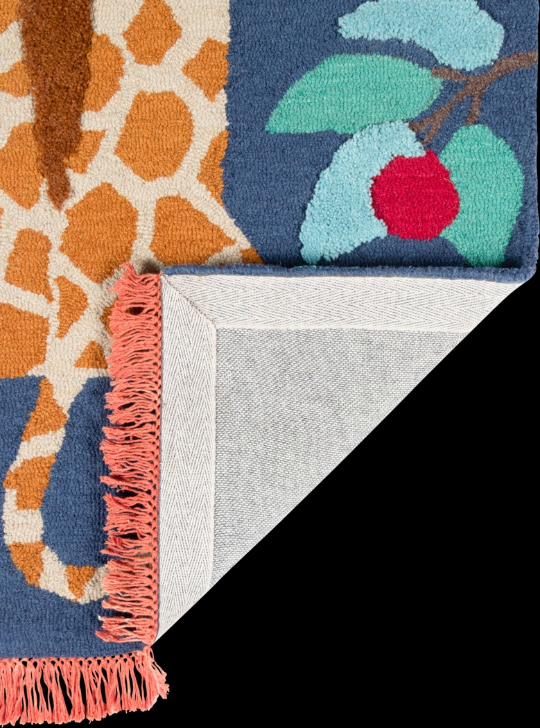Kids Giggly Giraffe Navy 5' x 7' Rug - Thumbnail - Image 5