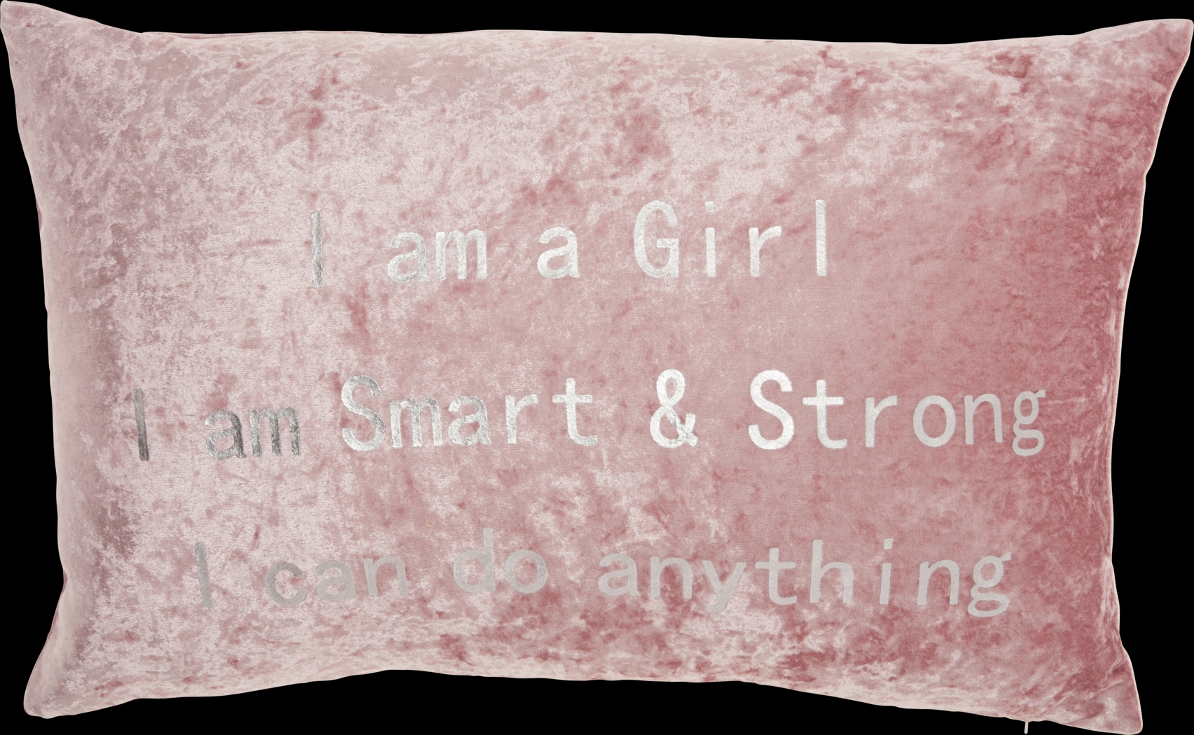Kids Girl Strong Lane Pink Throw Pillow - Thumbnail - Image 1