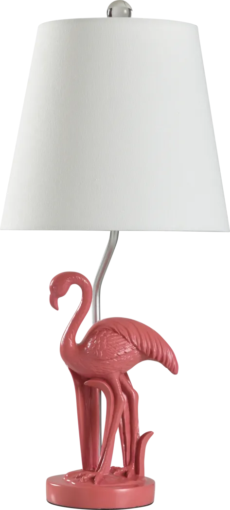 Kids Glam Pop Decor Pink Flamingo Table Lamp - Thumbnail - Image 1