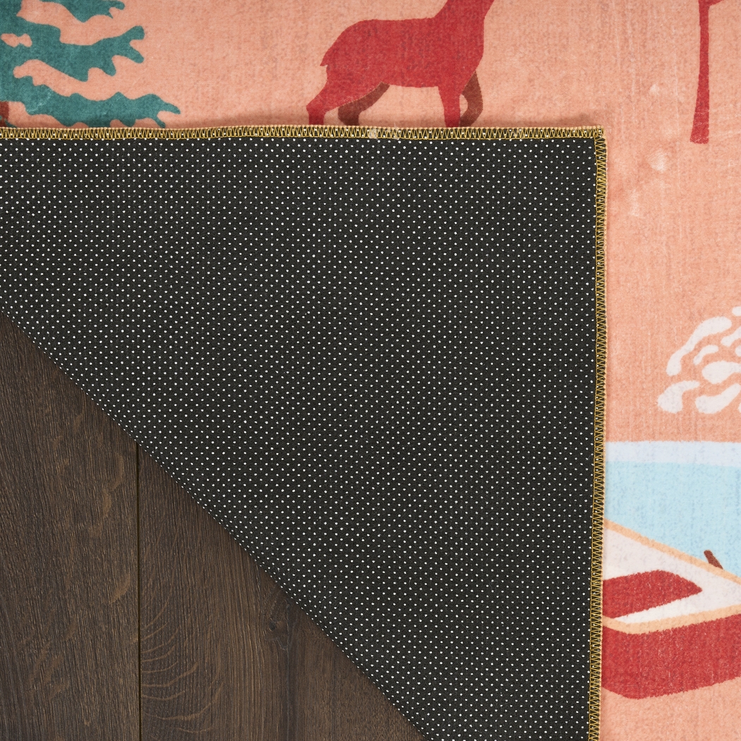 Kids Glamp Explorer Orange 3'5 x 5' Rug - Thumbnail - Image 4