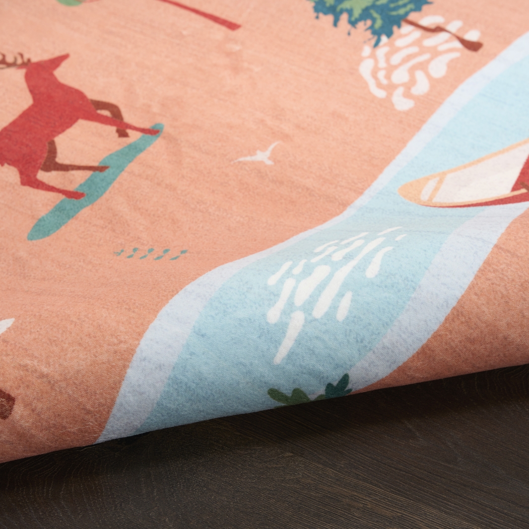 Kids Glamp Explorer Orange 4' x 6' Rug - Thumbnail - Image 7