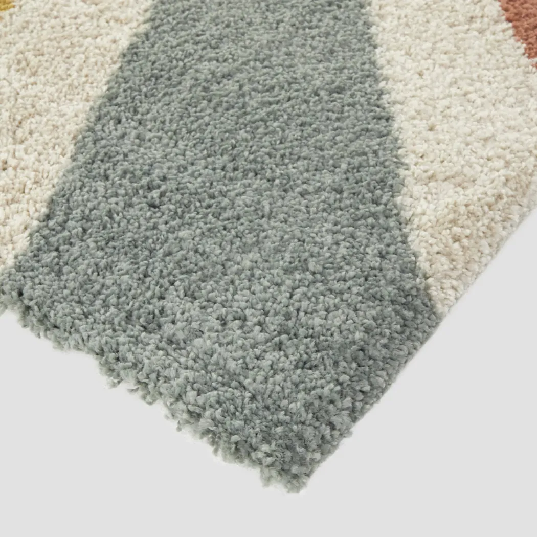Kids Festival Sun White 5'3 x 7' Rug - Thumbnail - Image 4