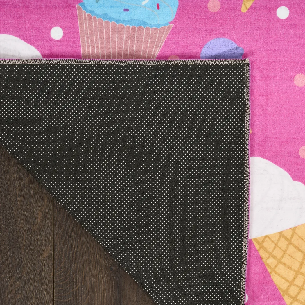 Kids Glampop Pink 4' x 6' Rug - Thumbnail - Image 4
