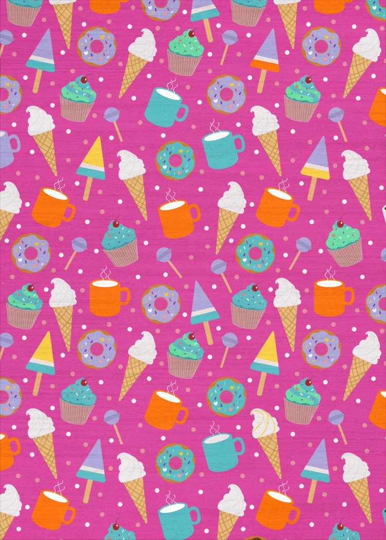 Kids Glampop Pink 5' x 7' Rug - Thumbnail - Image 1