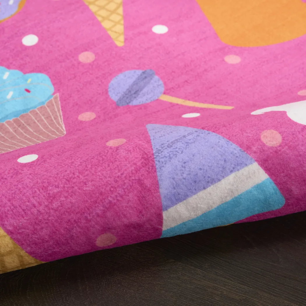 Kids Glampop Pink 6'6 x 9'2 Rug - Thumbnail - Image 7