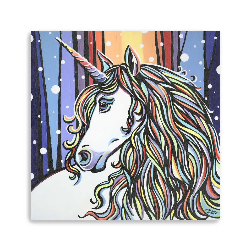 Kids Glorious Unicorn White Artwork - Thumbnail - Image 3