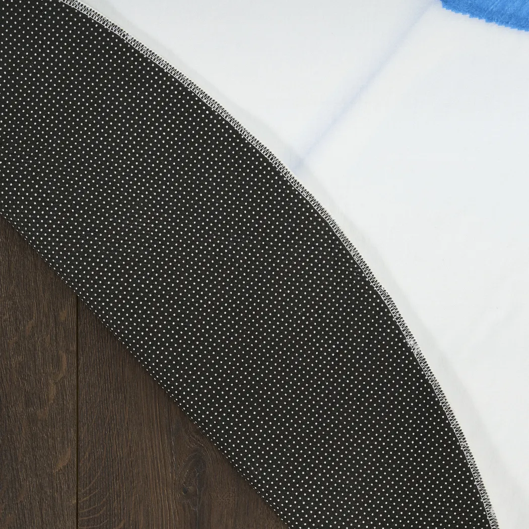 Kids Goal Getter Blue 5' Round Rug - Thumbnail - Image 4