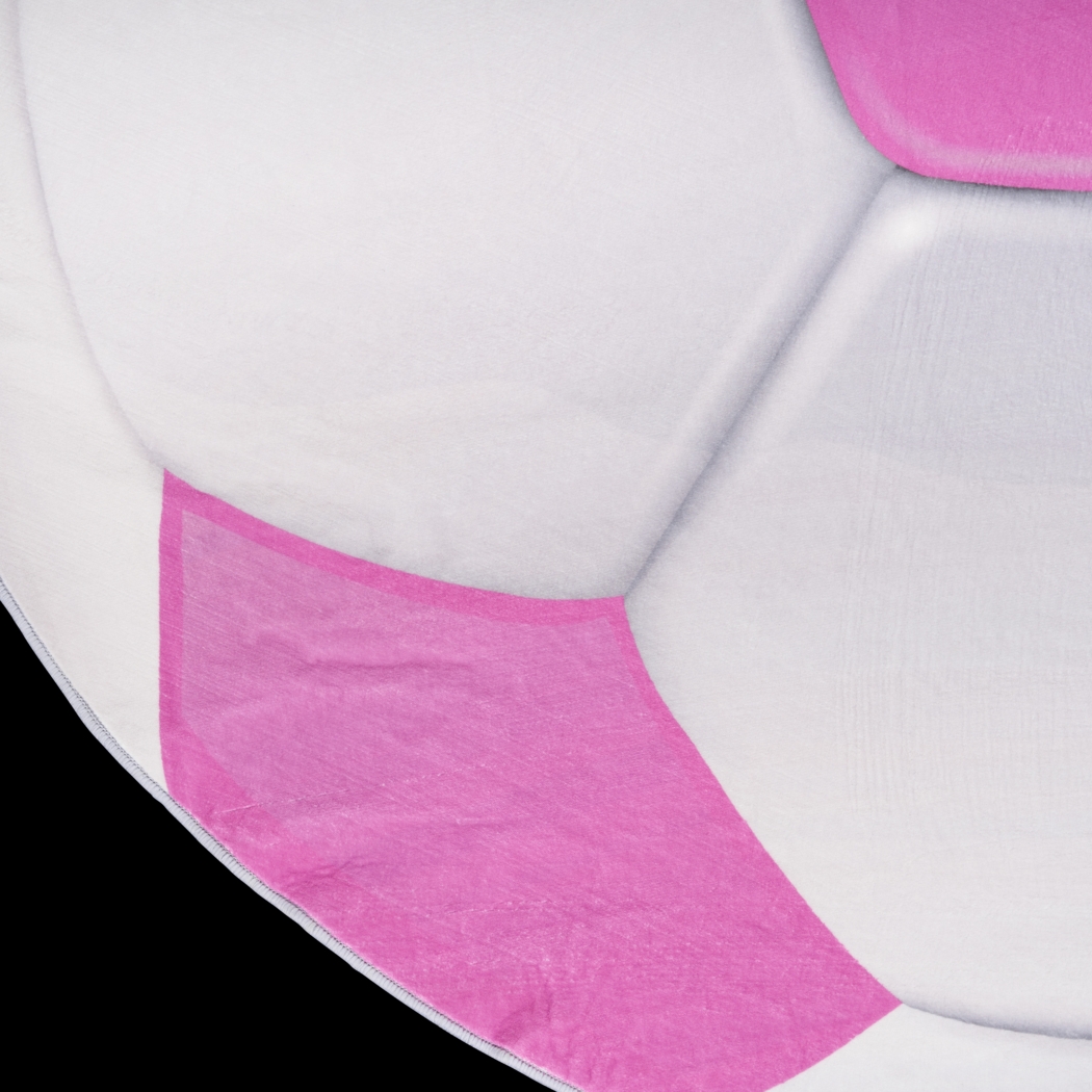 Kids Goal Getter Pink 5' Round Rug - Thumbnail - Image 4