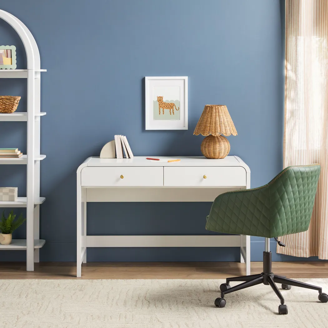 Goldpoint White Desk - Thumbnail - Image 4