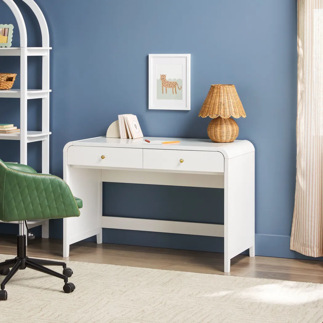 Goldpoint White Desk - Thumbnail - Image 5