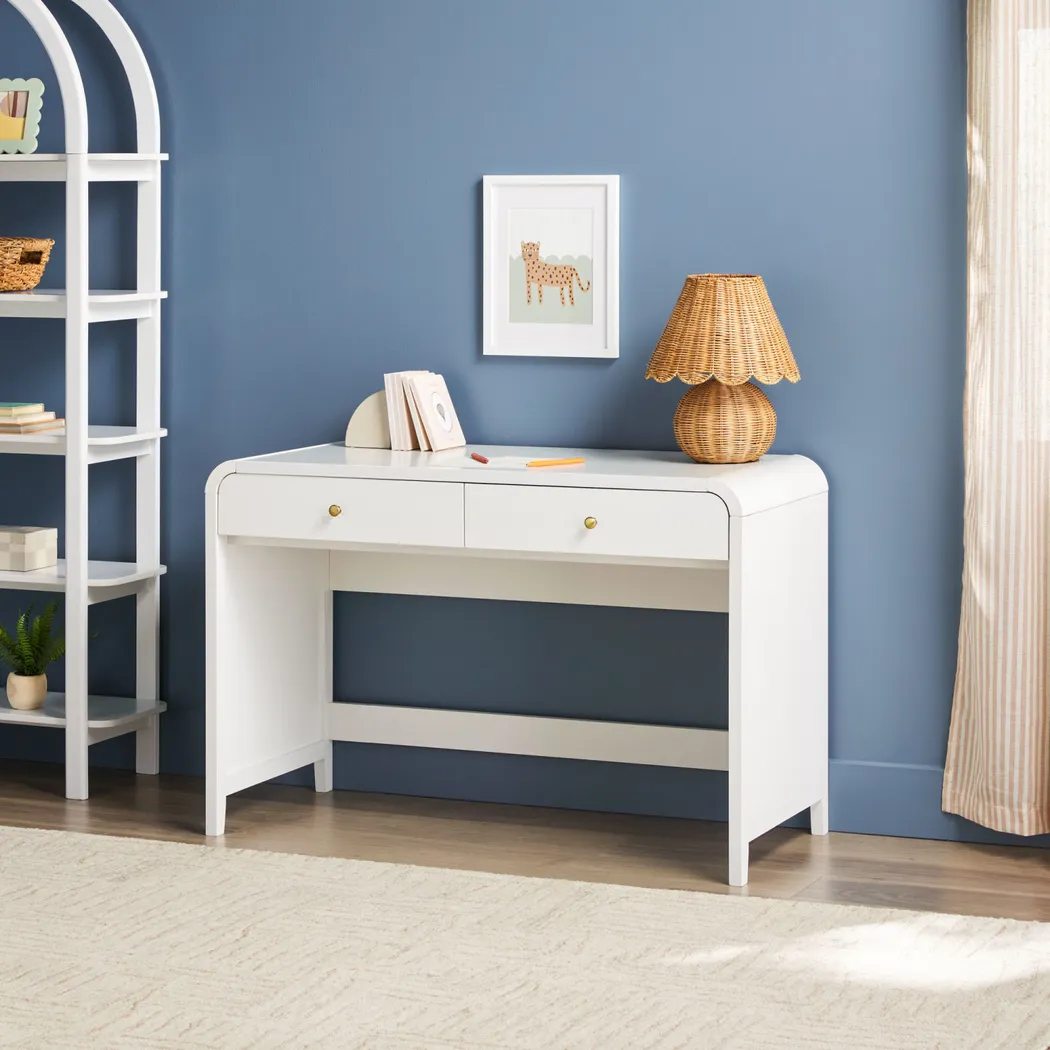 Goldpoint White Desk - Thumbnail - Image 6
