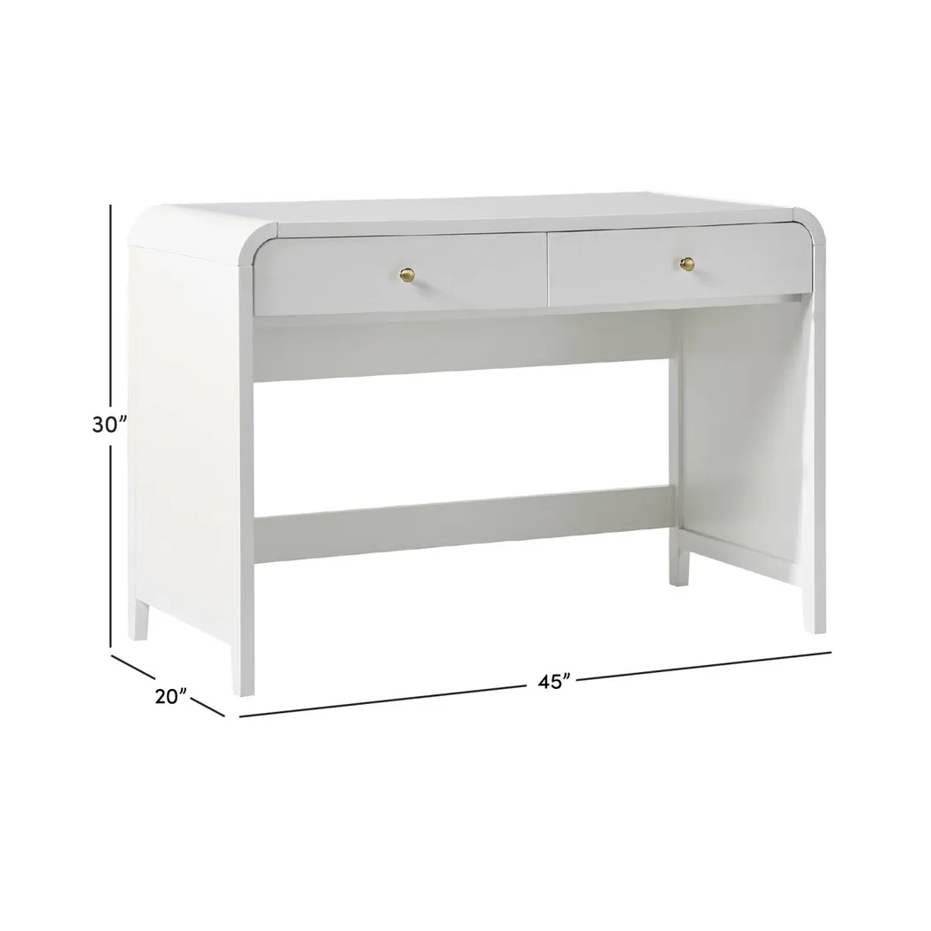 Goldpoint White Desk - Thumbnail - Image 9