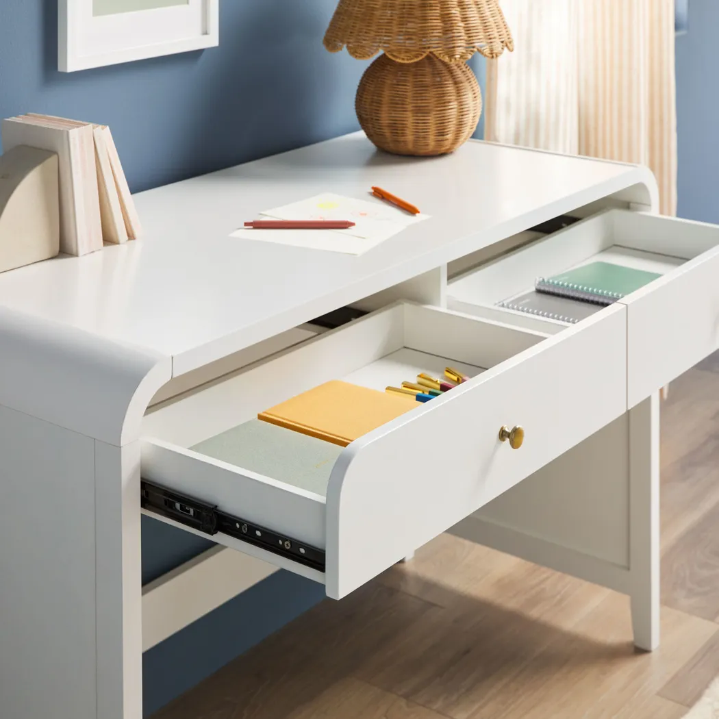 Goldpoint White Desk - Thumbnail - Image 12