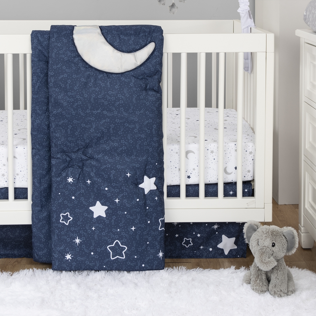 Kids Good Night Moon Navy Baby Bedding Set - Thumbnail - Image 16