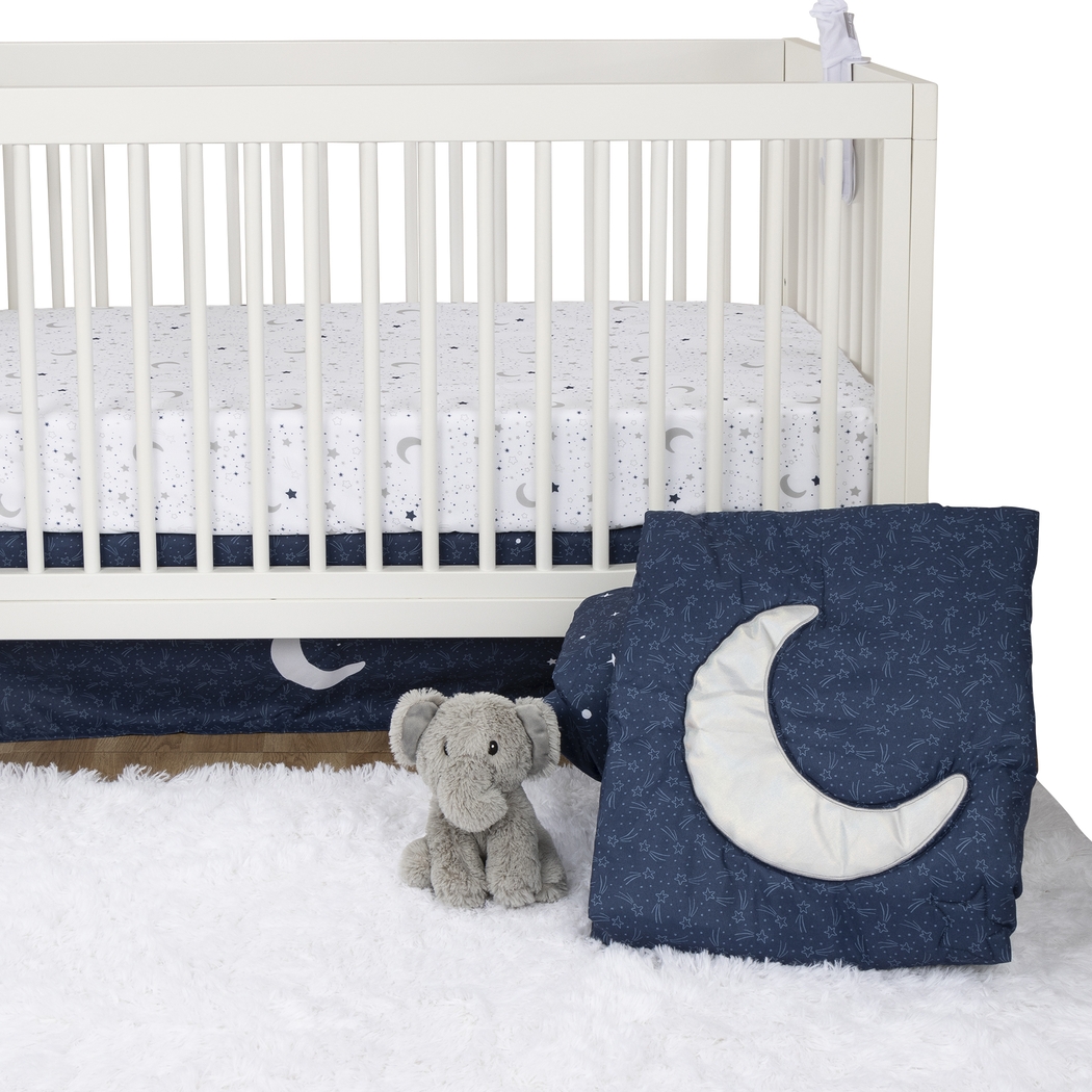Kids Good Night Moon Navy Baby Bedding Set - Thumbnail - Image 1