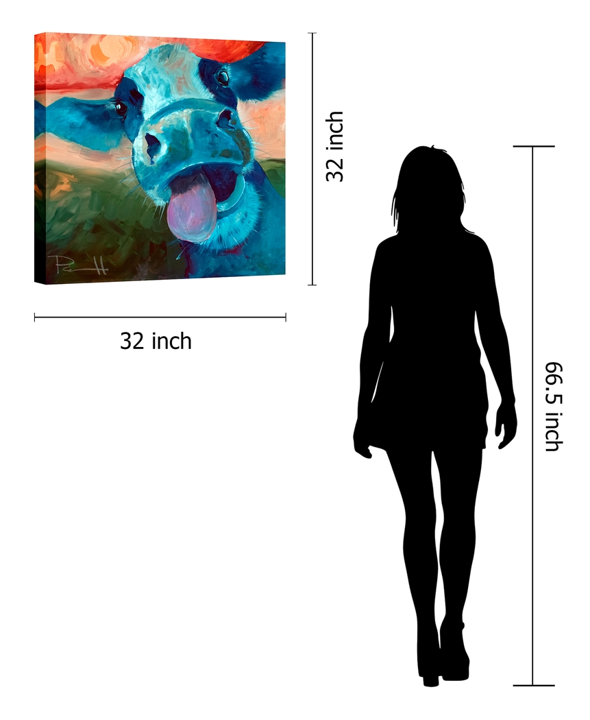 Kids Goofing Around Blue Artwork - Thumbnail - Image 3