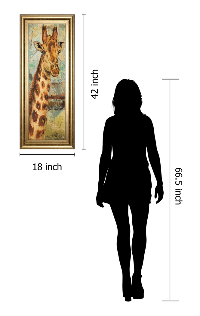 Kids Grand Giraffe Beige Artwork - Thumbnail - Image 3