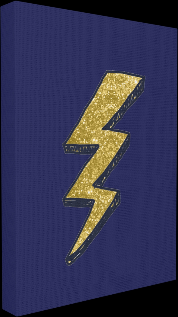 Kids Graphic Lightning Bolt Navy Artwork - Thumbnail - Image 2