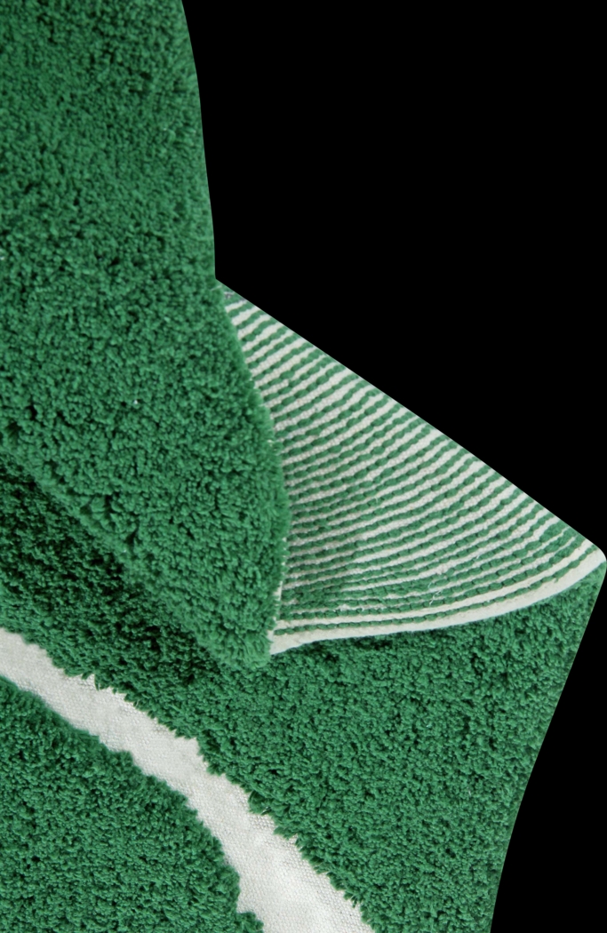 Kids Green 4' x 5'3 Monstera Leaf Machine Washable Rug - Thumbnail - Image 6