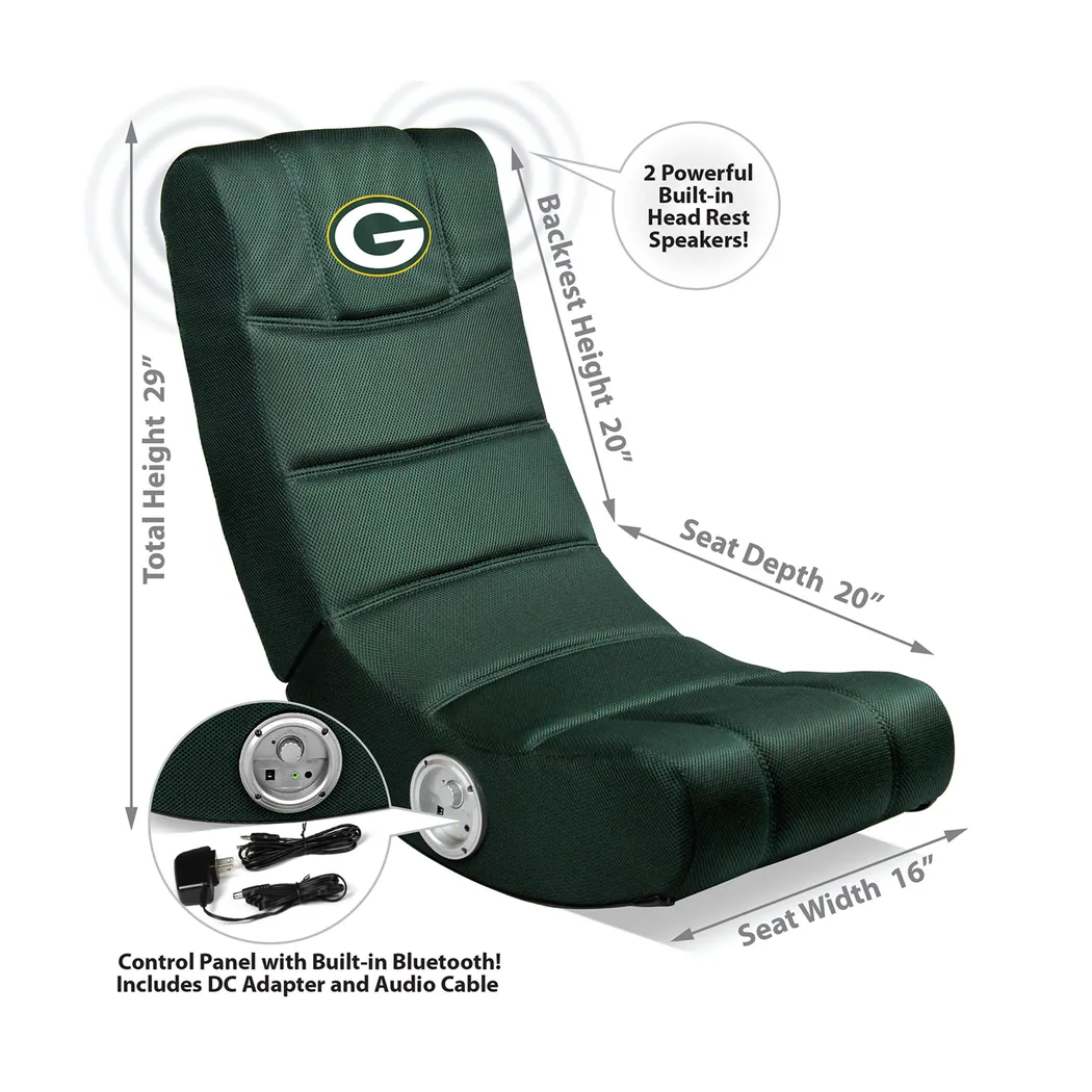 Kids Green Bay Packers Gaming Rocker - Thumbnail - Image 2