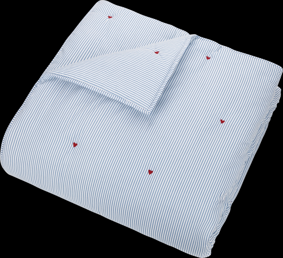 Kids Growing Garden Blue 3 Pc Full Quilt Set - Thumbnail - Image 3