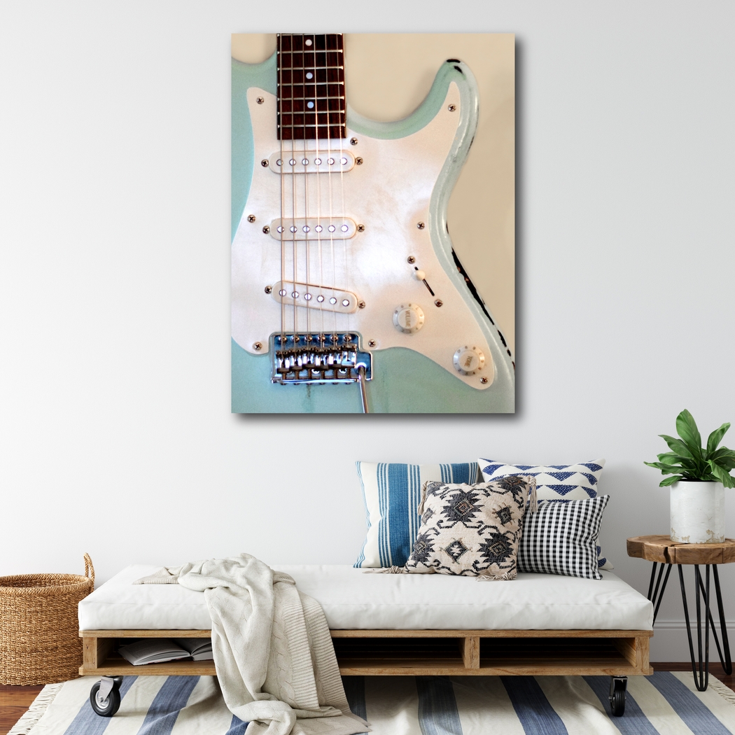 Kids Guitar Cords Cream Artwork - Thumbnail - Image 2