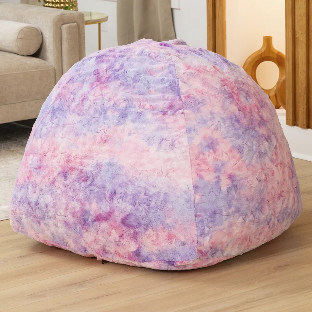 Kids Gumdrop Pink Beanbag Chair - Thumbnail - Image 2