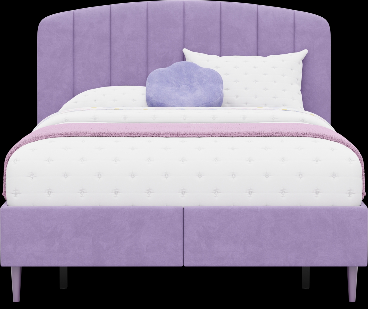 Kids Gwyneth Lavender Full Upholstered Storage Bed - Thumbnail - Image 2