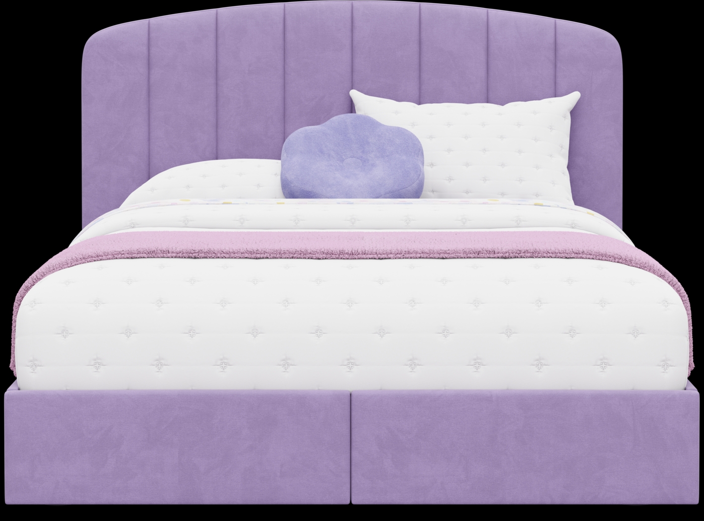 Kids Gwyneth Lavender Full Upholstered Storage Bed - Thumbnail - Image 4