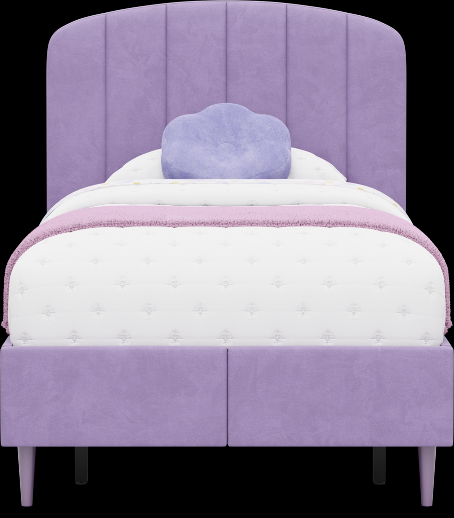 Kids Gwyneth Lavender Twin Upholstered Storage Bed - Thumbnail - Image 2