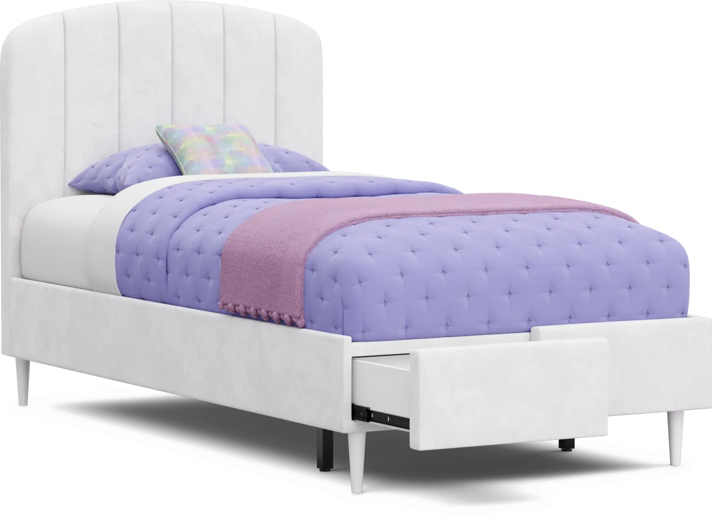 Kids Skye White Bedroom with Gwyneth Twin Storage Bed - Thumbnail - Image 8
