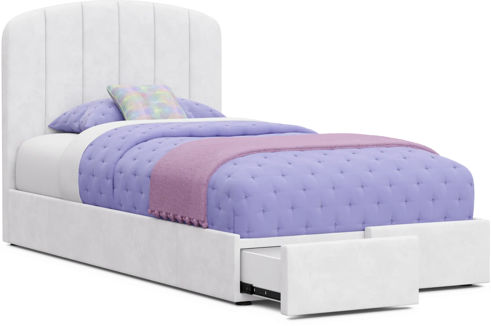 Kids Skye White Bedroom with Gwyneth Twin Storage Bed - Thumbnail - Image 10