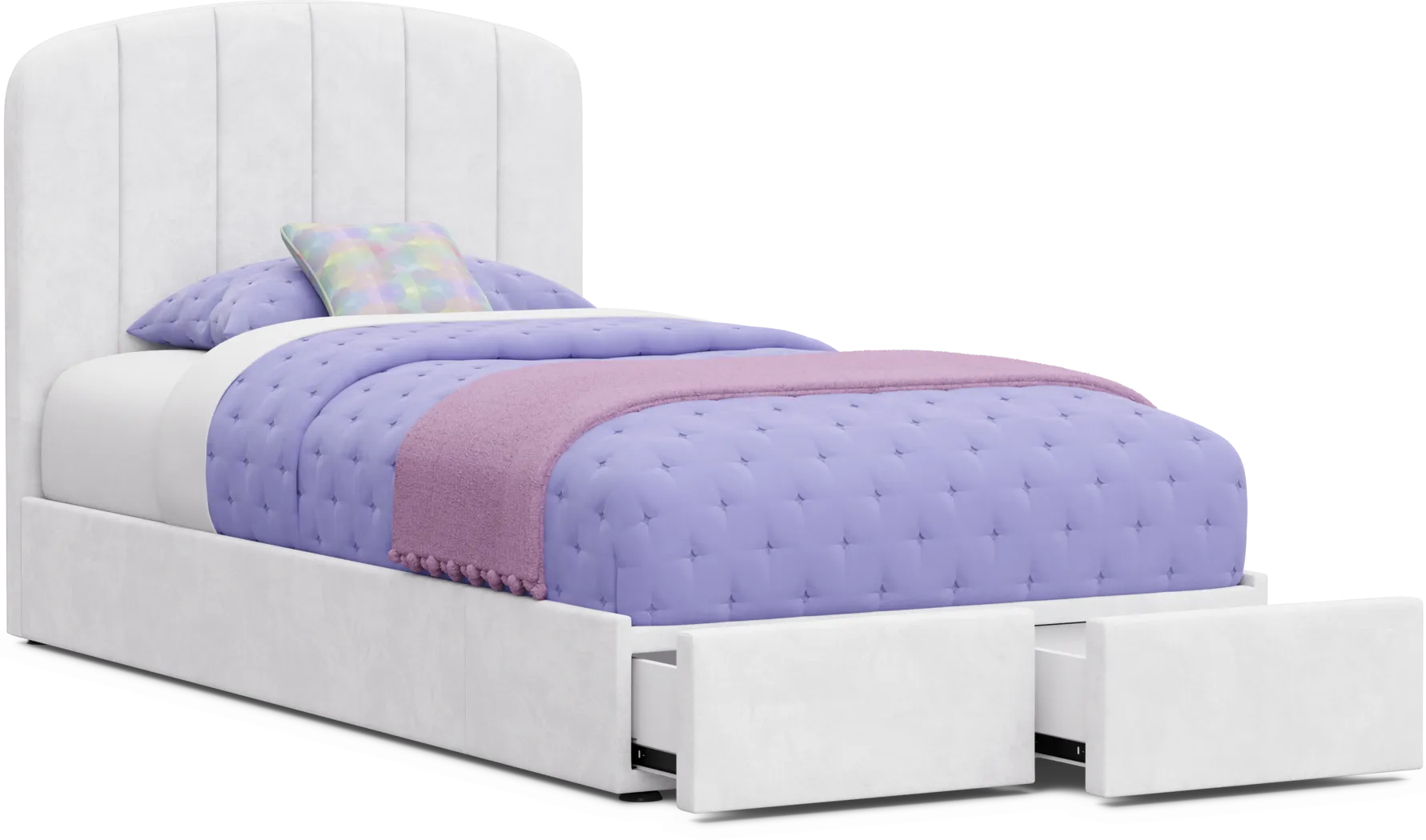 Kids Skye White Bedroom with Gwyneth Twin Storage Bed - Thumbnail - Image 11