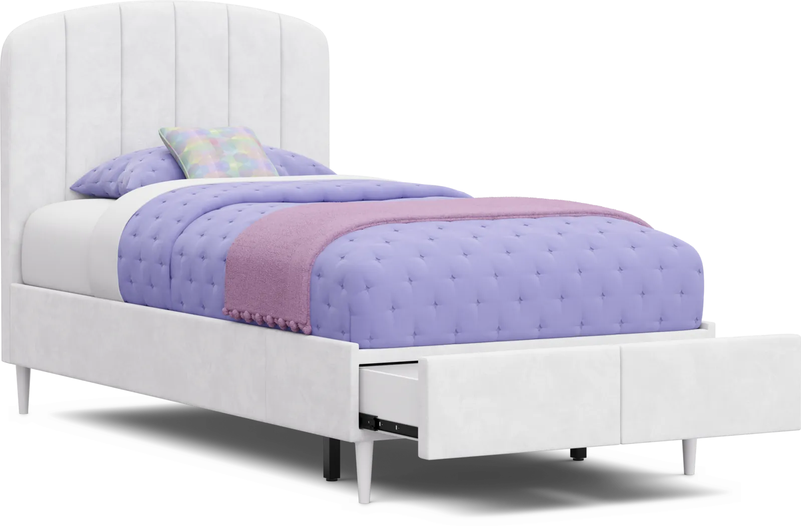 Kids Skye White Bedroom with Gwyneth Twin Storage Bed - Thumbnail - Image 6