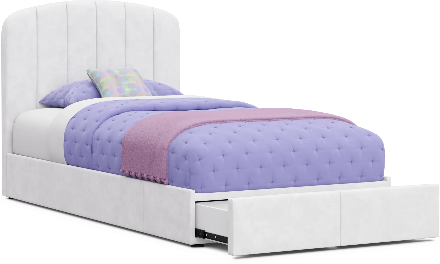 Kids Skye White Bedroom with Gwyneth Twin Storage Bed - Thumbnail - Image 7