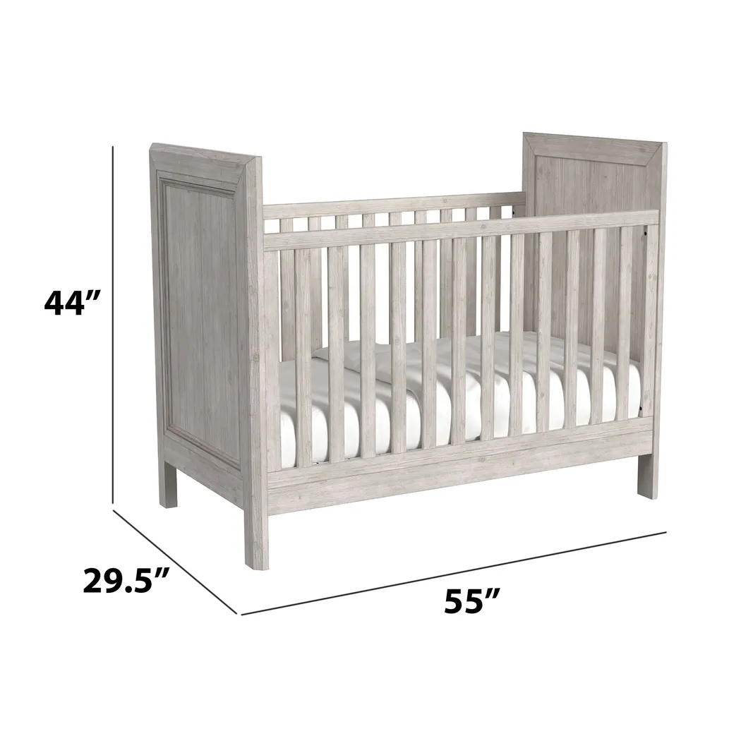 Kids Hahese Linen Convertible Crib - Thumbnail - Image 2