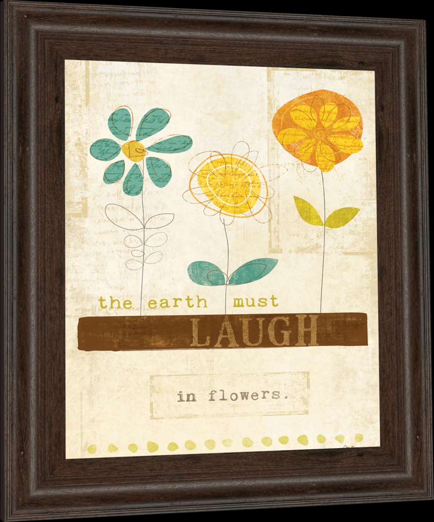 Kids Happy Flower Beige Artwork - Thumbnail - Image 1