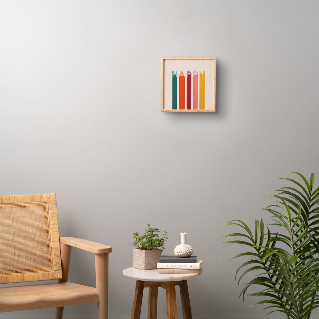 Kids Happy Letters Beige Wall Art - Thumbnail - Image 2