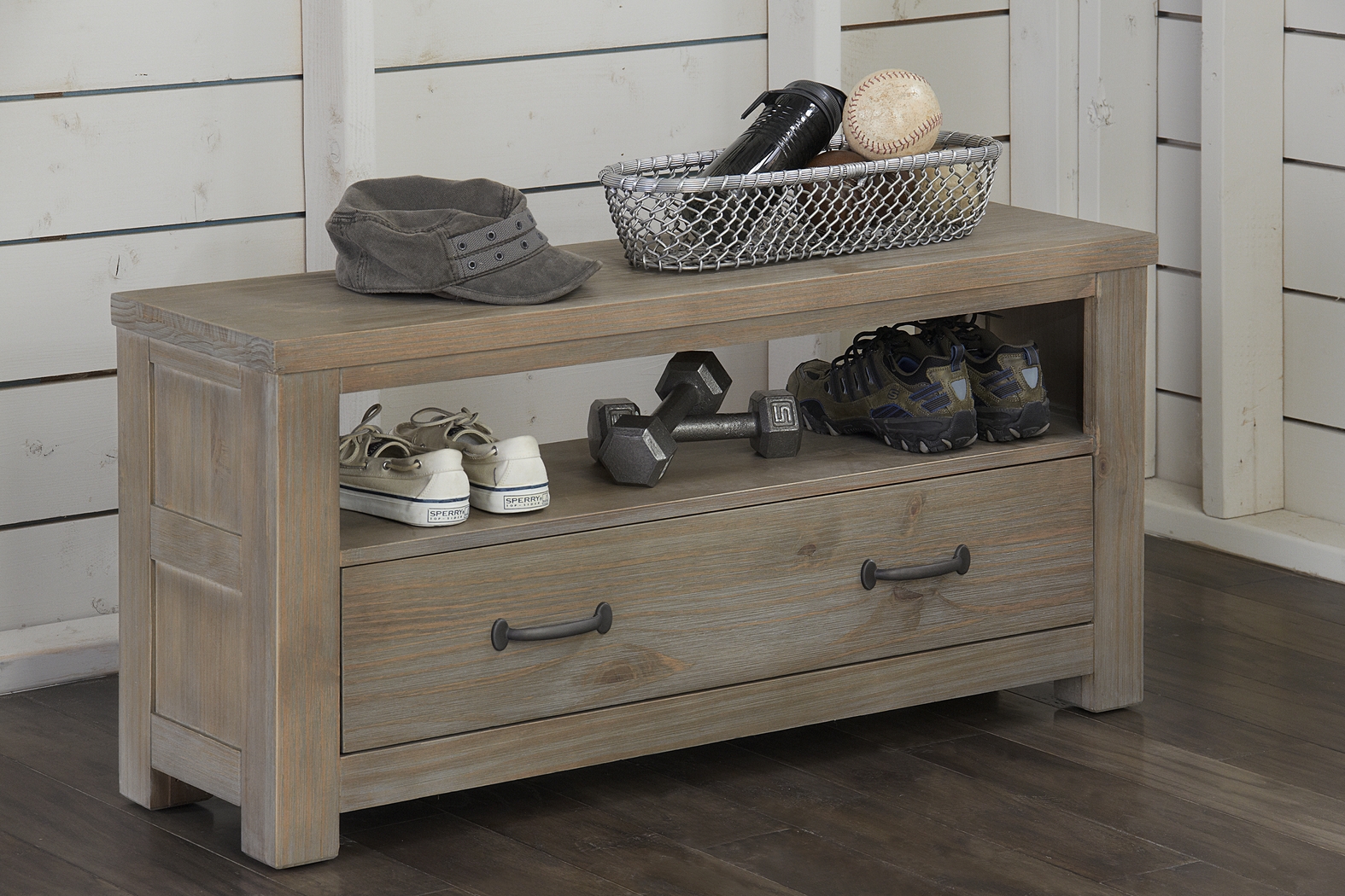 Kids Harpster Driftwood Dressing Bench - Thumbnail - Image 2