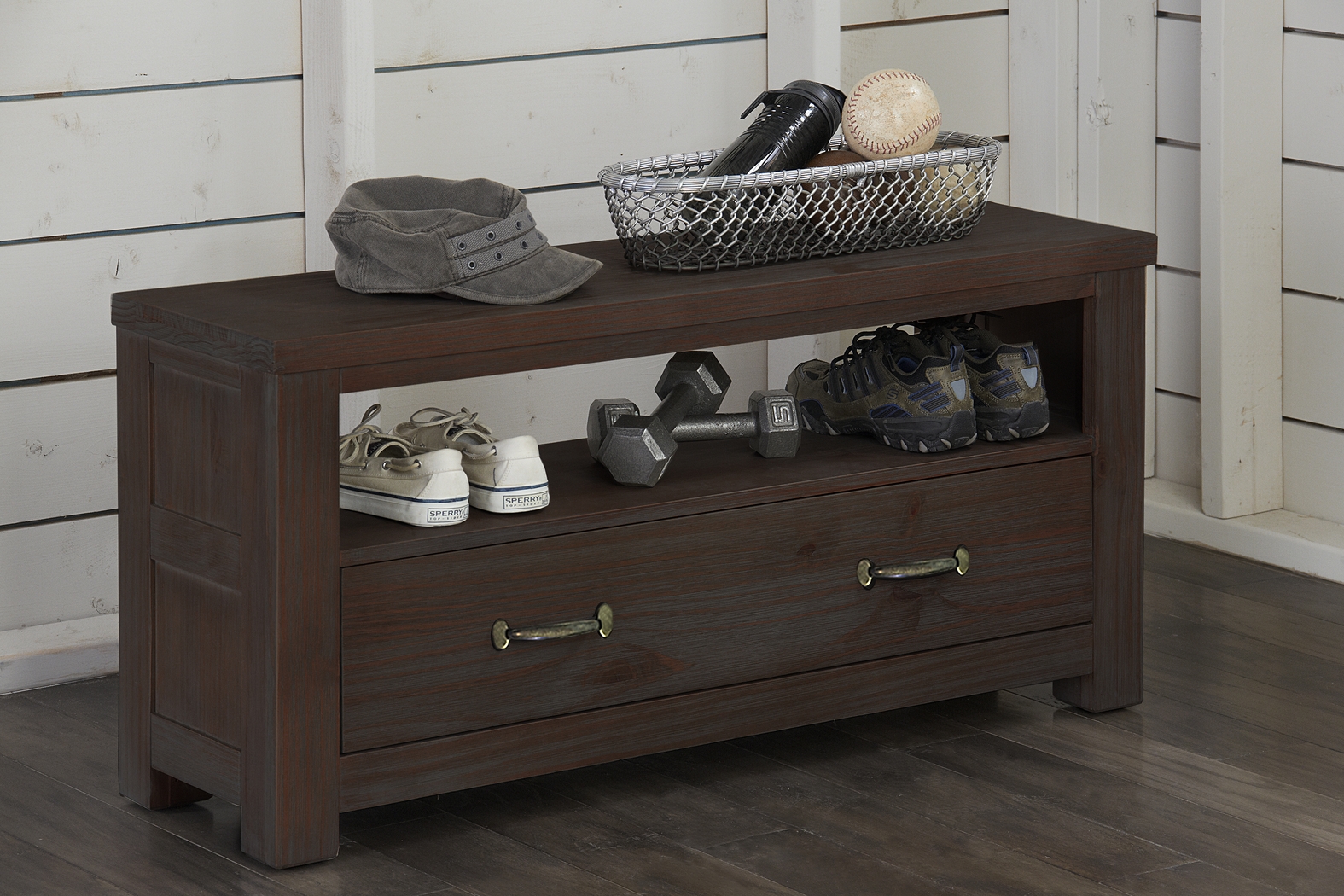 Kids Harpster Espresso Dressing Bench - Thumbnail - Image 2