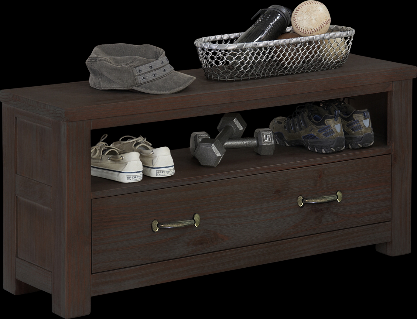 Kids Harpster Espresso Dressing Bench - Thumbnail - Image 1