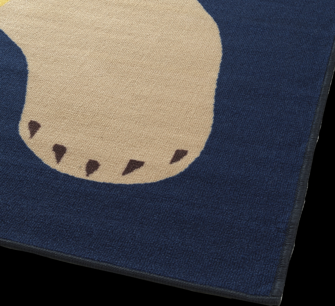 Kids Harshaw Navy 5' x 7' Rug - Thumbnail - Image 3
