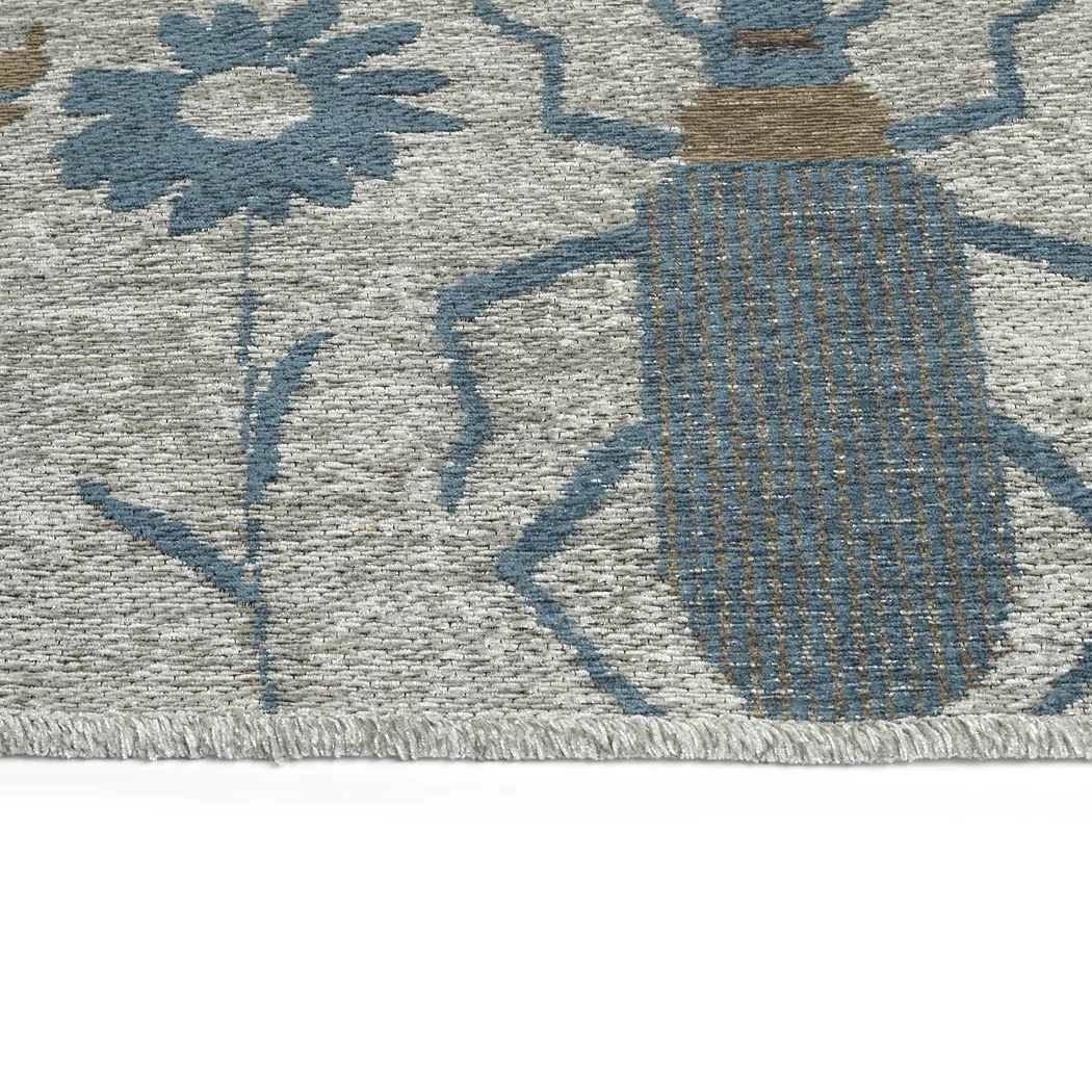 Kids Haruko Blue 3' x 5' Rug - Thumbnail - Image 4