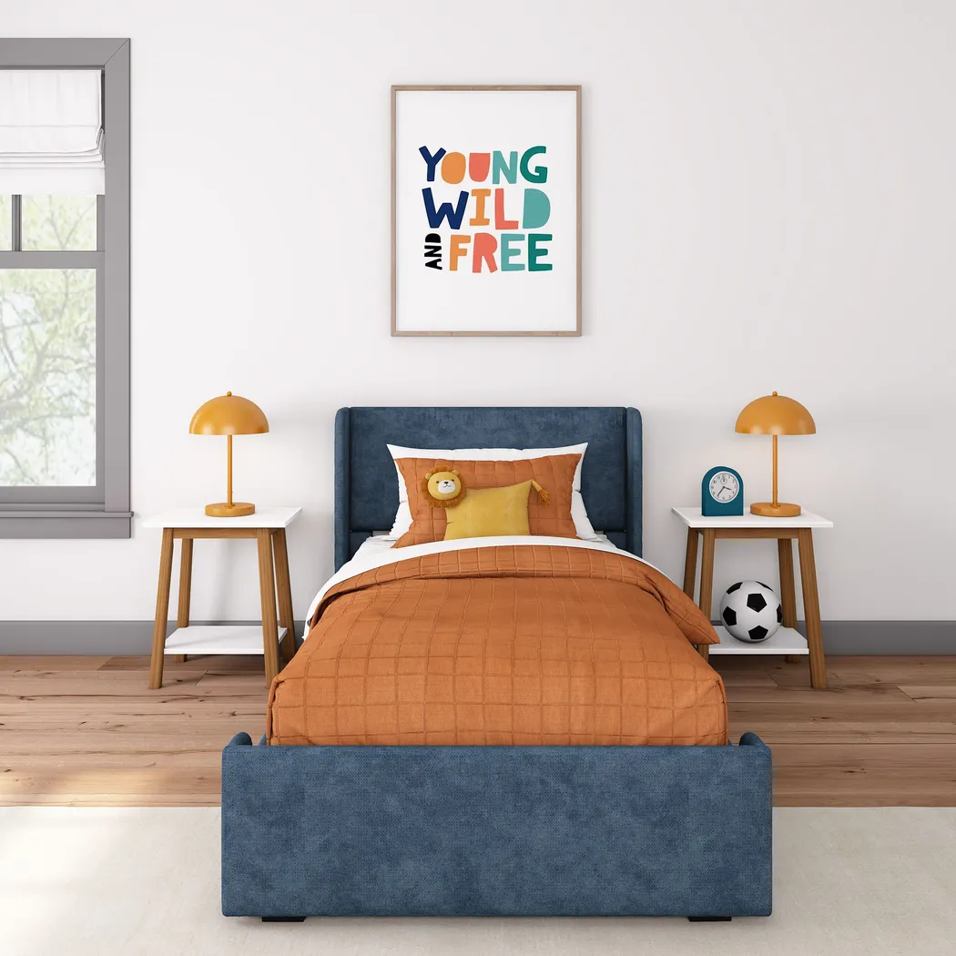 Kids Haso Blue Twin Bed - Thumbnail - Image 4