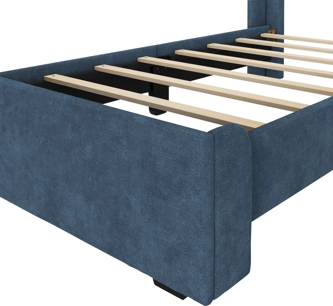 Kids Haso Blue Twin Bed - Thumbnail - Image 6