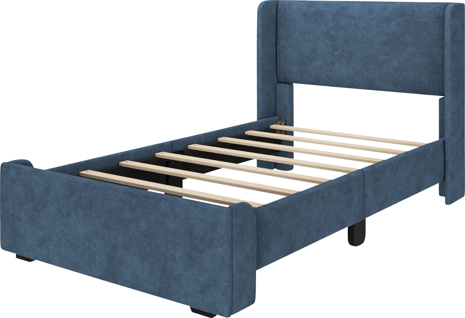 Kids Haso Blue Twin Bed - Thumbnail - Image 1