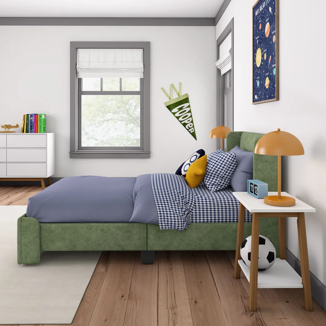 Kids Haso Green Twin Bed - Thumbnail - Image 2