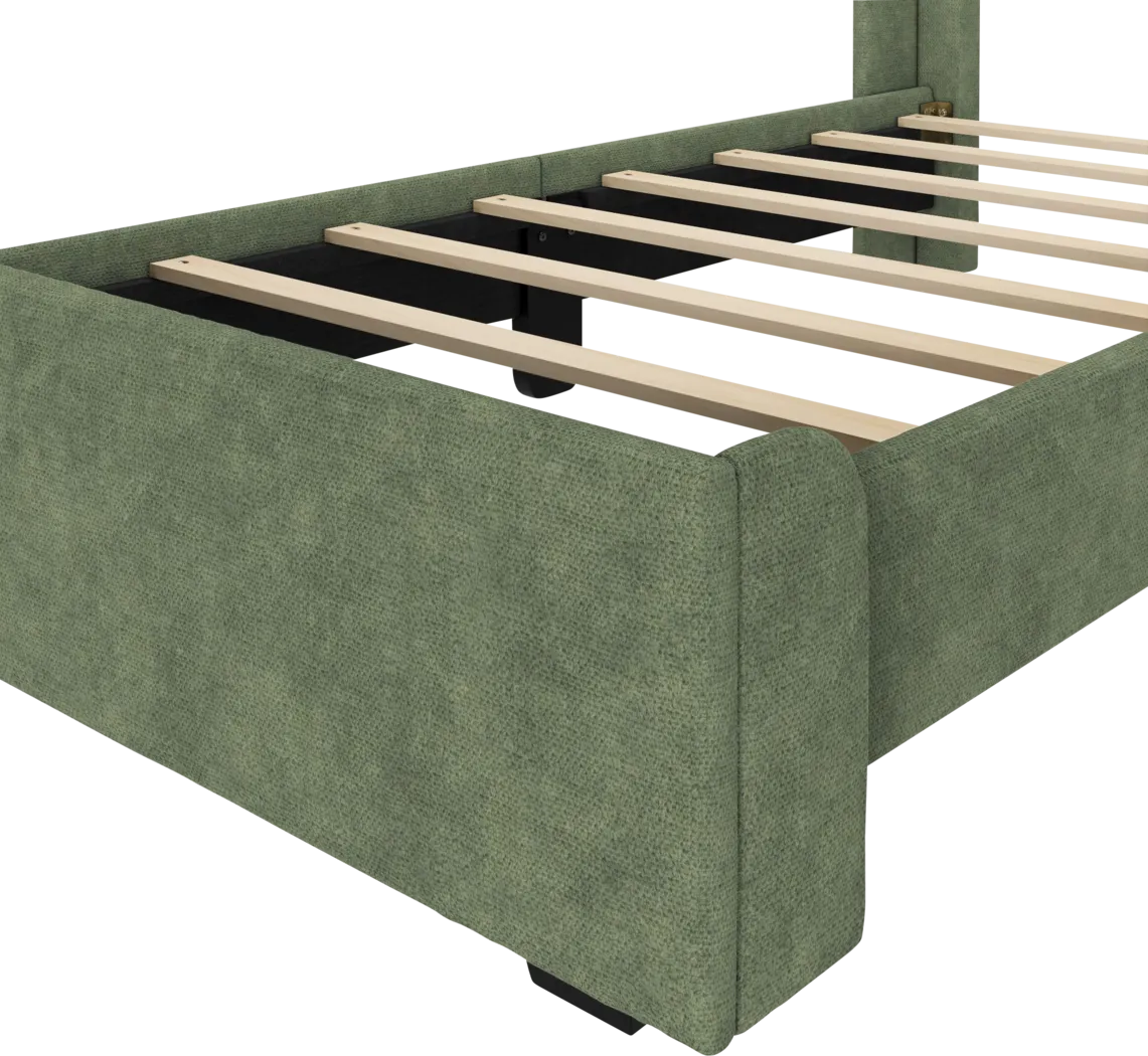 Kids Haso Green Twin Bed - Thumbnail - Image 6